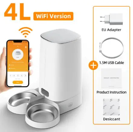 4L Automatic Pet Feeder & Food Dispenser
