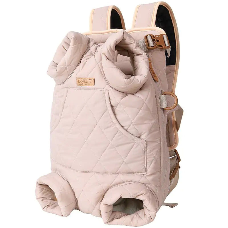 Winter Thickened Portable Pet Chest Backpack